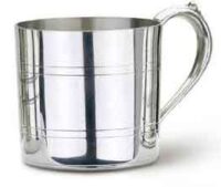 Pewter christening mug